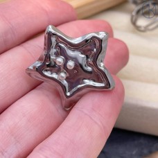 Кольцо сталь №92 цвет серебро 