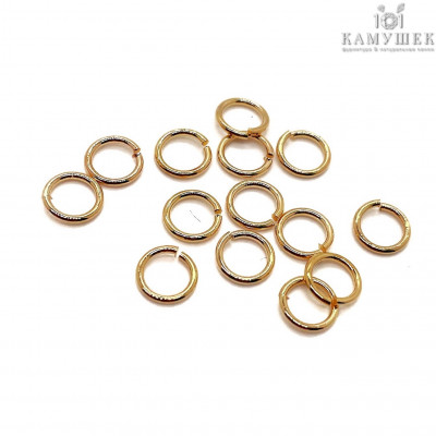 Колечки 6х1,2 мм, цвет золото 1 гр