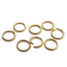 Колечки цвет золото 10х1,5 мм уп. 2 гр 