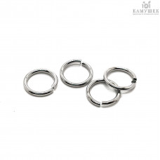 Колечки разъемные, цвет серебро 9х1,1 мм уп. 1 гр