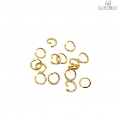 Колечки разъемные уп.1г, цвет золото 6*1мм 