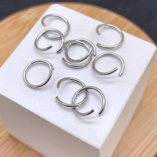 Колечки соединительные сталь 10х1 мм 1 грамм, цвет серебро Колечки соединительные сталь 10х1 мм 1 грамм, цвет серебро