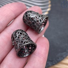 Концевик, цвет черный, 15*20 мм