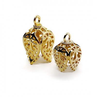 Концевик, цвет золото 20х11 мм