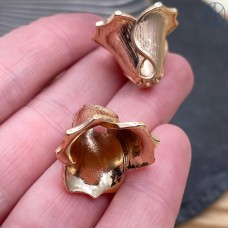 Концевик, цвет золото, 21*15,6 мм