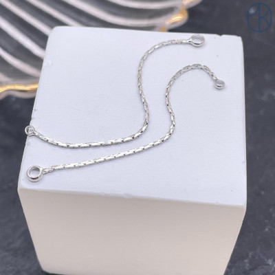 Коннектор цепочка, цвет серебро 50 мм