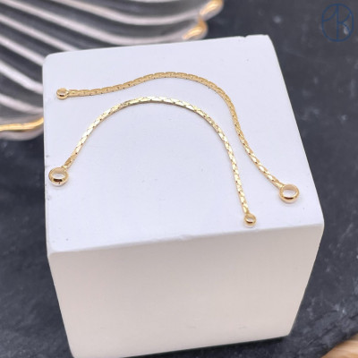 Коннектор цепочка, цвет золото 50 мм