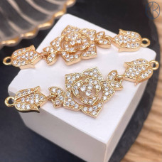 Коннектор цветы, цвет золото 50 мм 