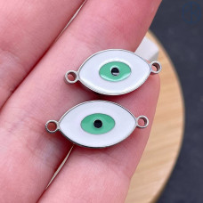 Коннектор глаз сталь 14 мм, цвет серебро