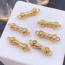 Коннектор косточка, цвет золото 16 мм