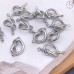 Коннектор крендель сталь 17 мм, цвет серебро