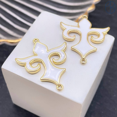 Коннектор национальный №10, цвет золото 25 мм