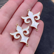 Коннектор национальный №10, цвет золото 25 мм