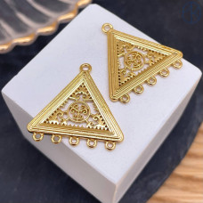 Коннектор национальный №15, цвет золото 21 мм