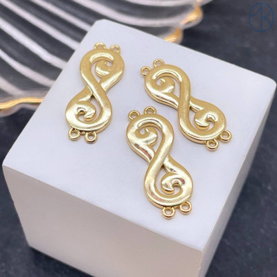 Коннектор национальный №2, цвет золото 23х8 мм