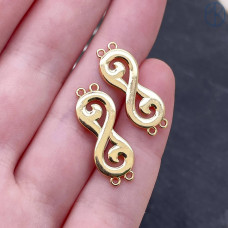 Коннектор национальный №2, цвет золото 23х8 мм
