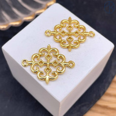 Коннектор национальный №22, цвет золото 25 мм