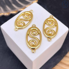 Коннектор национальный №27, цвет золото 25 мм