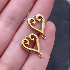 Коннектор национальный №3, цвет золото 14х12 мм