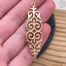 Коннектор национальный №30, цвет золото 50 мм