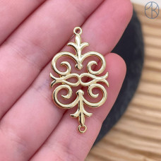 Коннектор национальный №40, цвет золото 35 мм