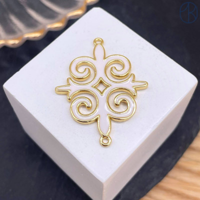 Коннектор национальный №42, цвет золото 33 мм