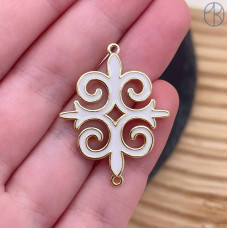 Коннектор национальный №42, цвет золото 33 мм