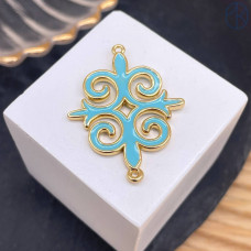 Коннектор национальный №43, цвет золото 33 мм