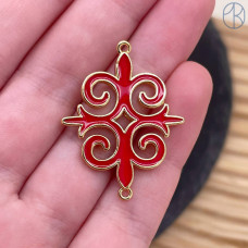 Коннектор национальный №44, цвет золото 33 мм