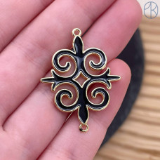 Коннектор национальный №45, цвет золото 33 мм