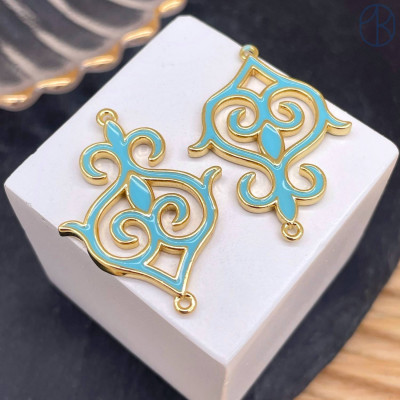 Коннектор национальный №47, цвет золото 30 мм