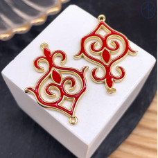 Коннектор национальный №48, цвет золото 30 мм