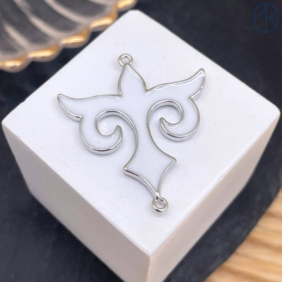 Коннектор национальный №50, цвет серебро 35 мм