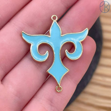 Коннектор национальный №51, цвет золото 35 мм