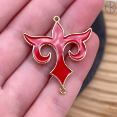 Коннектор национальный №52, цвет золото 35 мм