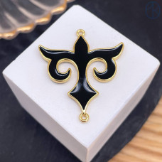 Коннектор национальный №53, цвет золото 35 мм