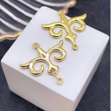 Коннектор национальный №8, цвет золото 18х24 мм