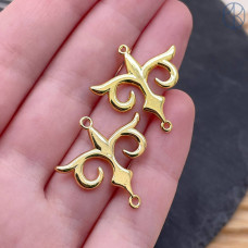 Коннектор национальный №8, цвет золото 18х24 мм