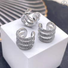 Коннектор полумесяц, цвет серебро 22х17 мм