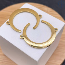 Коннектор полумесяц сталь 30 мм, цвет золото