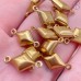 Коннектор ромб сталь 18 мм, цвет золото 