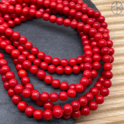 Коралл красный №4 (Коралловые водоросли) 6 мм