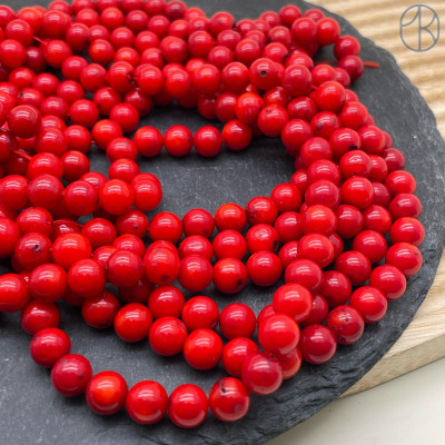 Коралл красный (Коралловые водоросли) №5 8 мм