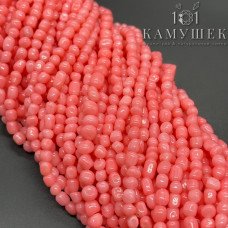 Коралл розовый фриформ 3-4мм
