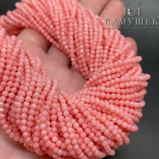 Коралл розовый микроогранка ⌀2,5 мм
