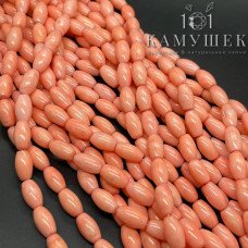 Коралл розовый рис 7*12мм