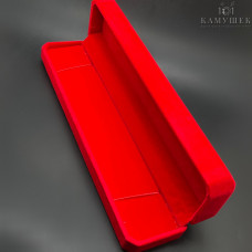 Коробка Бархат Красный красная подложка 5*22,5см