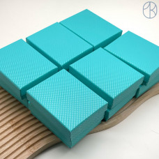 Коробка Бирюзовая точки 9x7x3 см упаковка 12 шт.