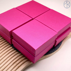 Коробка Фуксия перламутровая 9x9x3 см упаковка 12 шт.