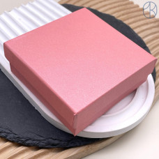 Коробка Розовая перламутровая 9x9x3 см